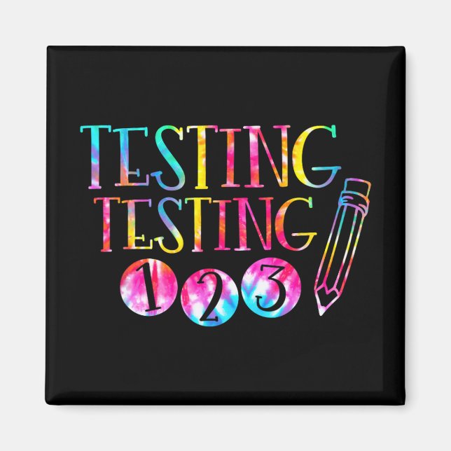 Imán Prueba del día de la prueba del tinte Prueba del p (Frente)