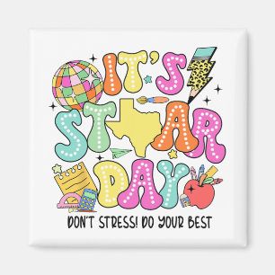 Imán Prueba retro es día estriado No estrés haga tu B