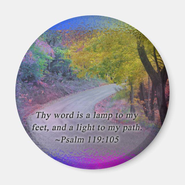 IMÁN PSALM 119:105 TU PALABRA - LUZ A MI CAMINO - (Frente)