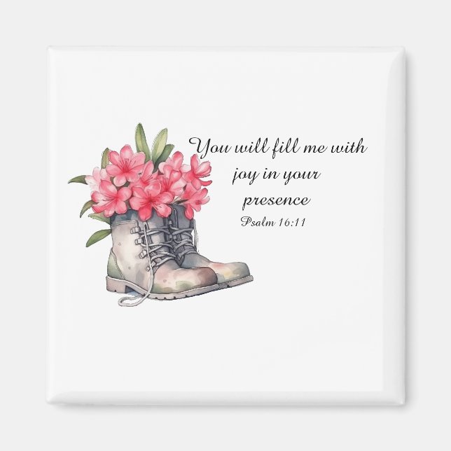 Imán Psalm 16:11 Magnet (Frente)