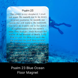 Imán Psalm 23 Blue Ocean Floor