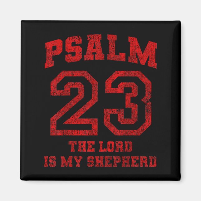 Imán Psalm 23 The Lord Is My Shepherd  (Frente)