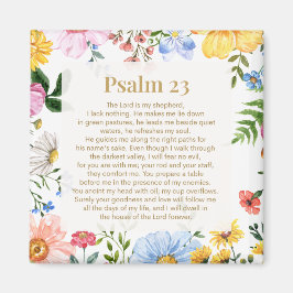 Imán Psalm 23 The Lord is My Shepherd Magnet
