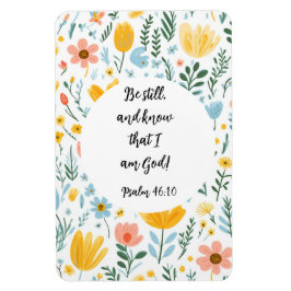 Imán Psalm 46:10 Floral Magnet