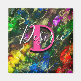 Imán Psicodelia y Tinta de Alcohol Gilt