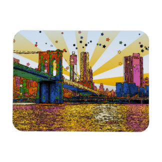 Imán Psicodélica ciudad de Nueva York: Puente de Brookl