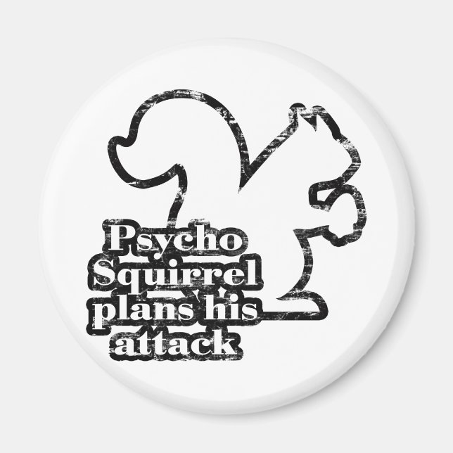 Imán Psycho Squirrel (Frente)