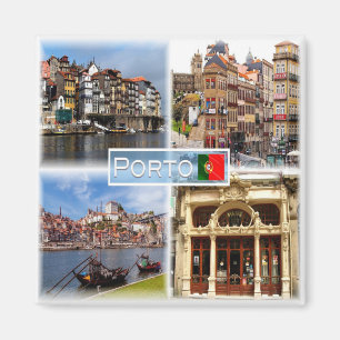 Imán PT Ribeira - Una calle en Porto - Río Douro -