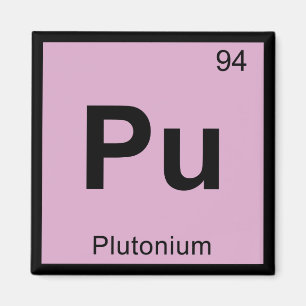 Imán Pu - Química del Plutonio Símbolo de la Tabla Peri