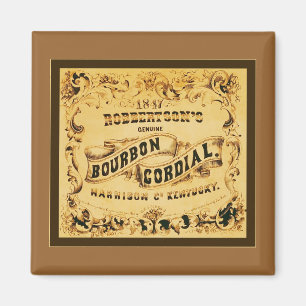 Imán Publicidad cordial del vintage del ~ de Borbón