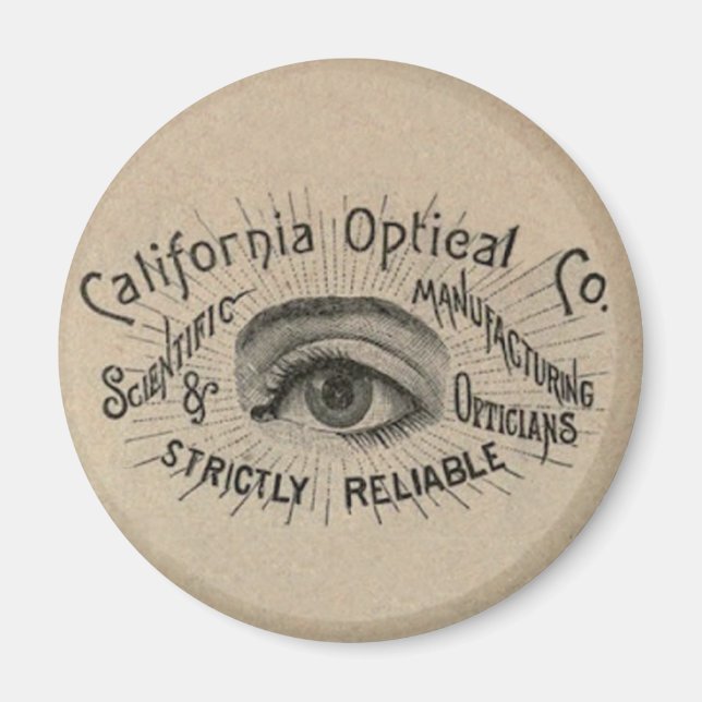 Imán Publicidad de época ocular óptica (Frente)