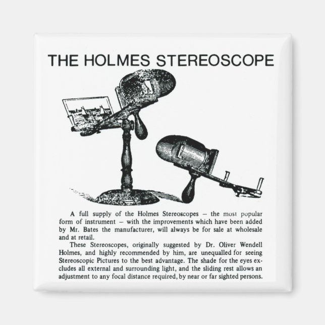 Imán Publicidad de Holmes Stereoscope - Vintage (Frente)