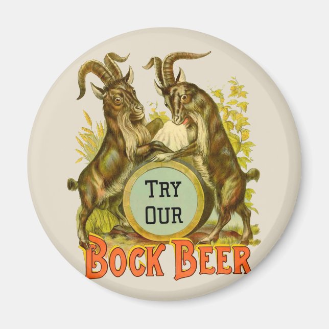 Imán Publicidad de la cerveza de cabra (Frente)