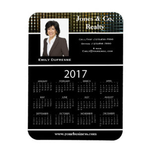 Imán Publicidad de negocio/2017 calendario promocional