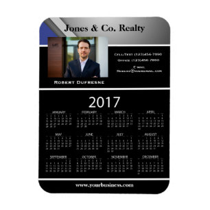 Imán Publicidad de negocio/calendario promocional 2017
