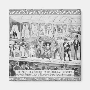 Imán Publicidad de poster, 'el Barnum y el Bailey