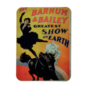Imán Publicidad de poster 'el Barnum y el Bailey más