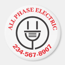 Imán Publicidad de servicio eléctrico profesional