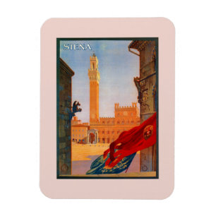 Imán Publicidad italiana del viaje de Siena del vintage