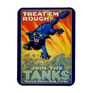 Imán Publicidad militar de la guerra del vintage con un