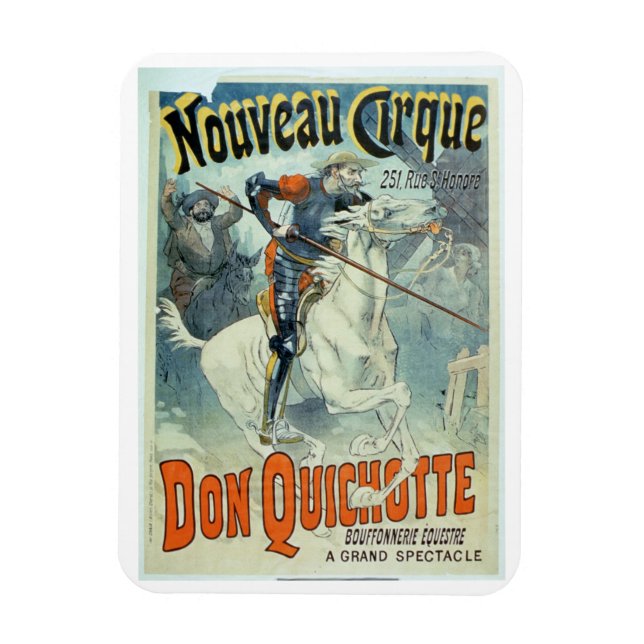 Imán Publicidad para 'Don Quijote, nuevo circo', caball (Vertical)