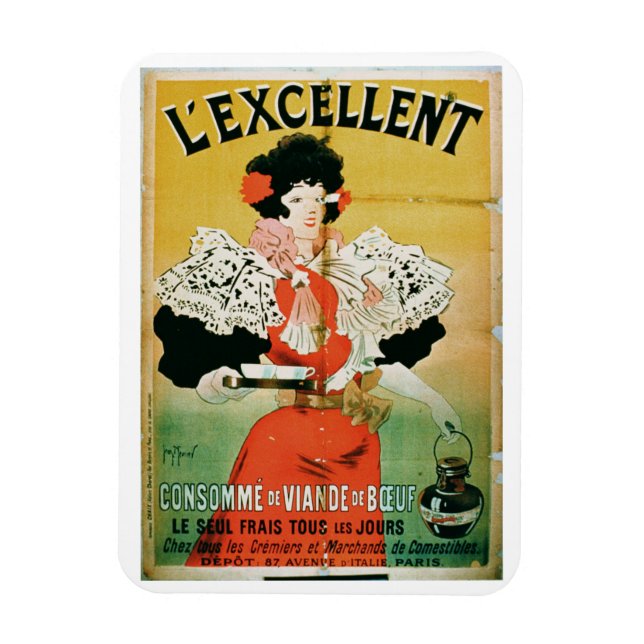 Imán Publicidad para "L'Excellent Beef Consomme" (col. (Vertical)