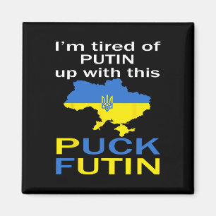 Imán Puck Futin Meme Orgulloso De Mapa De Ucrania Ucran