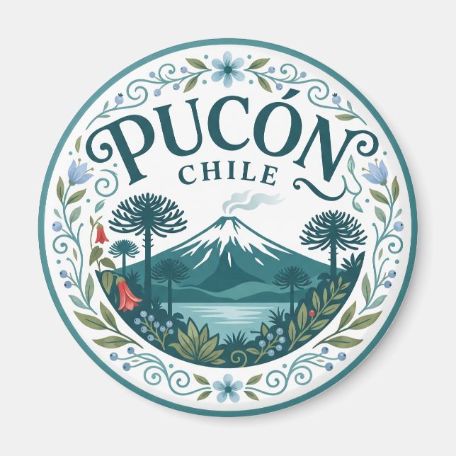 Imán Pucón Chile (Frente)