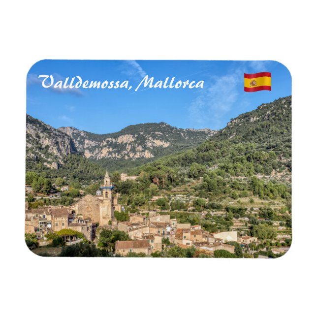 Imán Pueblo antiguo de Valldemossa - Mallorca, España (Horizontal)