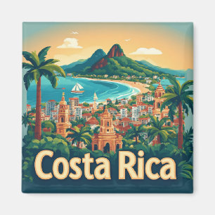 Imán Pueblo costero tropical de Costa Rica