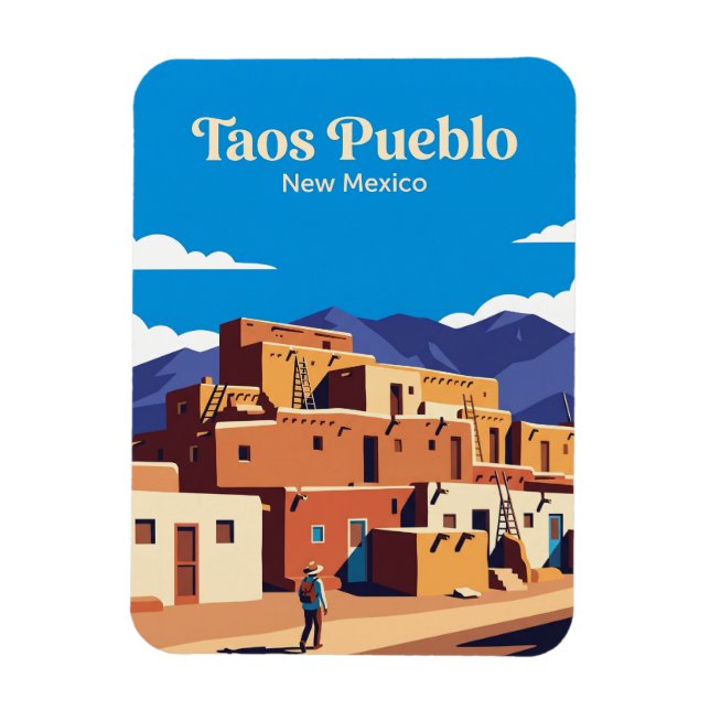 Imán Pueblo de Taos EE. UU. (Vertical)