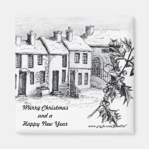 Imán Pueblo en nieve