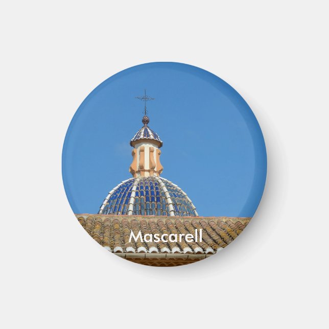 Imán Pueblo Mascarell en Valencia, España (Frente)