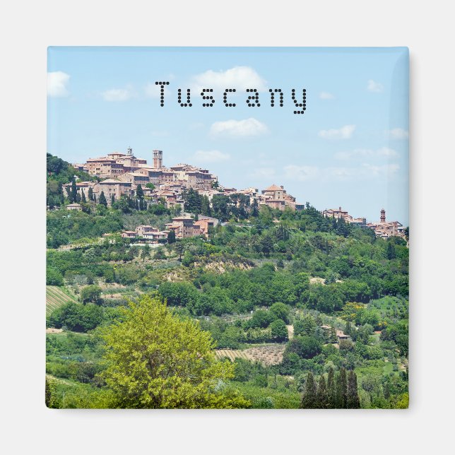 Imán Pueblo tradicional típico de la Toscana - Italia (Frente)