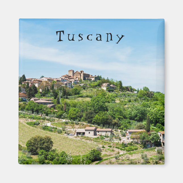 Imán Pueblo tradicional típico de la Toscana - Italia (Frente)