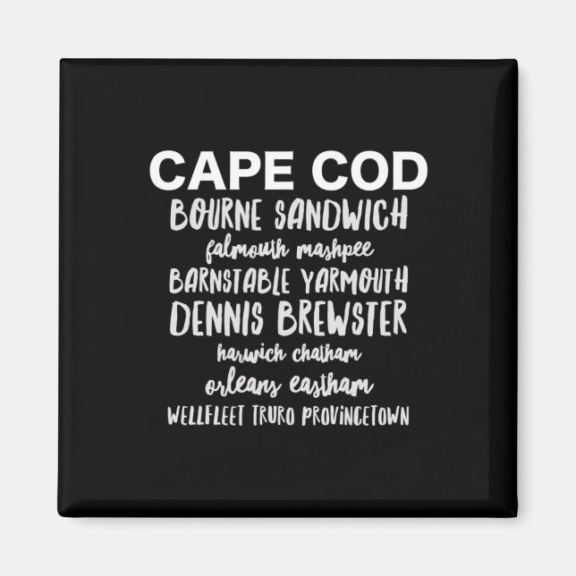 Imán Pueblos de Cape Cod Provincetown Rnstable Bourne D (Frente)