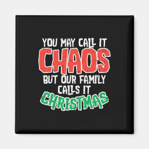 Imán Puede llamarlo caos Navidades familiares Chiste gr