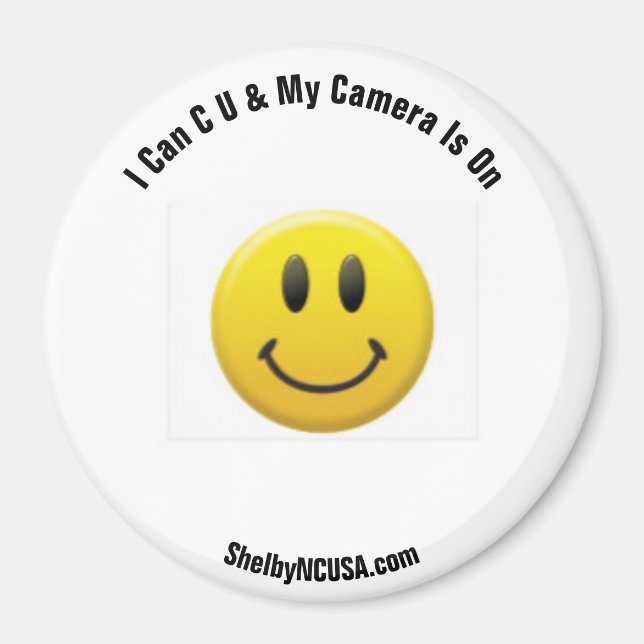 Imán Puedo C U Y Mi Cámara Está En El Magnet (Frente)