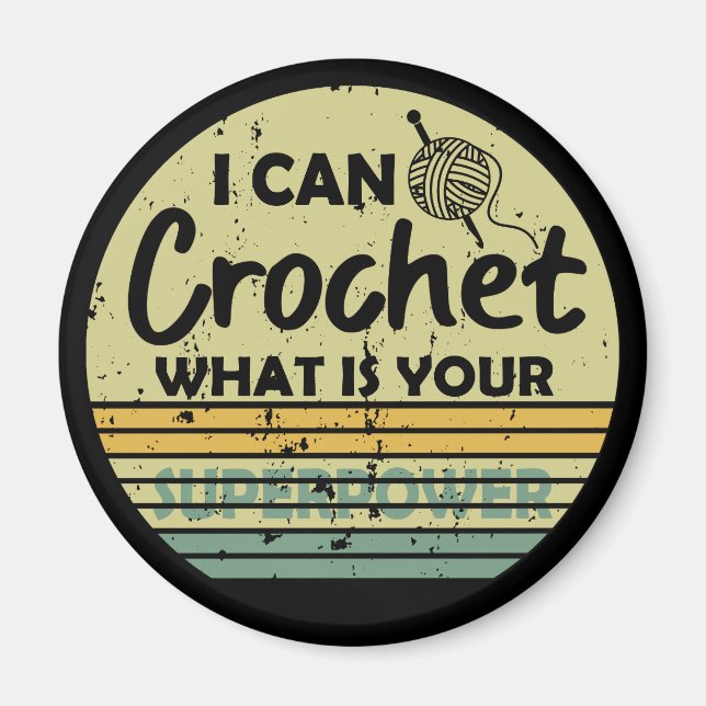 Imán Puedo crochet ¿cuál es tu superpotencia? (Frente)