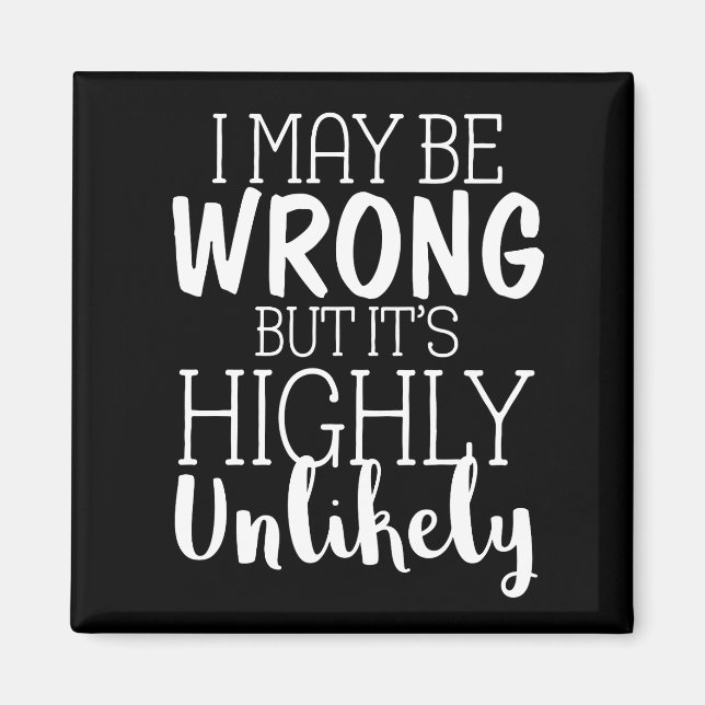 Imán Puedo Estar Equivocado Pero Es Muy Improbable (Frente)