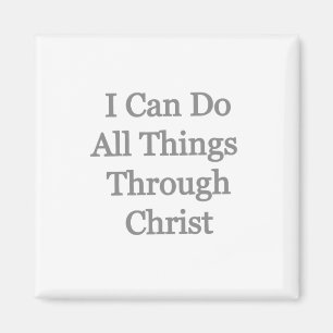 Imán Puedo hacer todas las cosas a través de Cristo