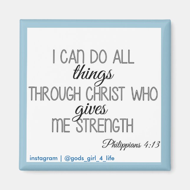 Imán Puedo hacer todas las cosas magnéticas (Frente)