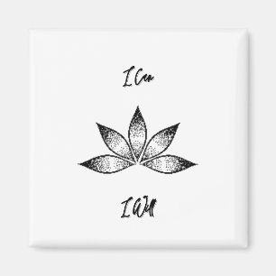 Imán Puedo Inspirador Determinación Lotus
