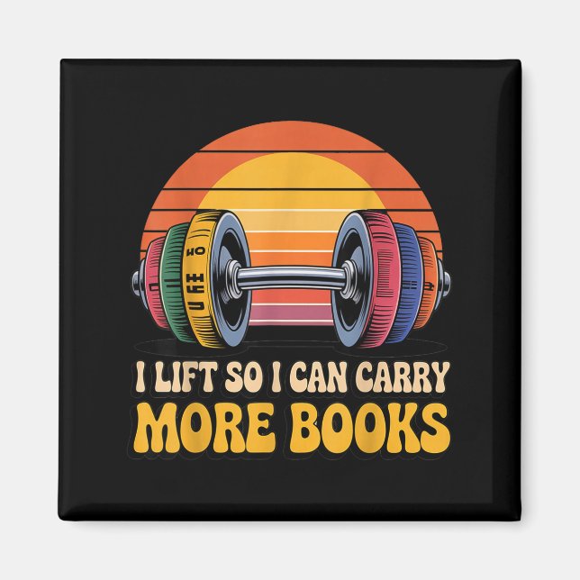 Imán Puedo levantar más libros de humor de lectura ejer (Frente)