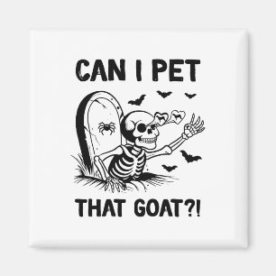 Imán ¿Puedo Mascota esa cabra Halloween?