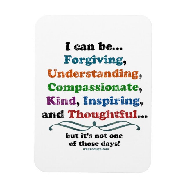 Imán Puedo ser indulgente (Vertical)