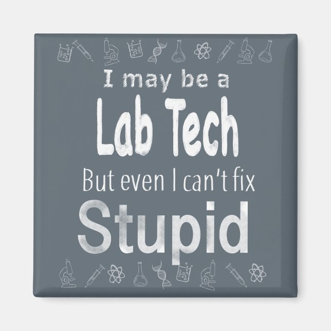 Imán Puedo ser un Lab Tech (Frente)