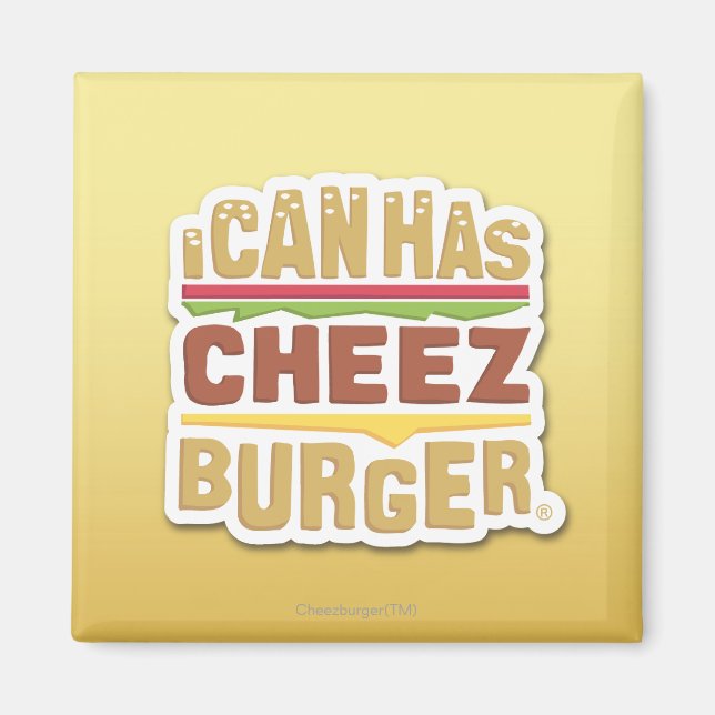 Imán Puedo tener Cheezburger (sombra) (Frente)