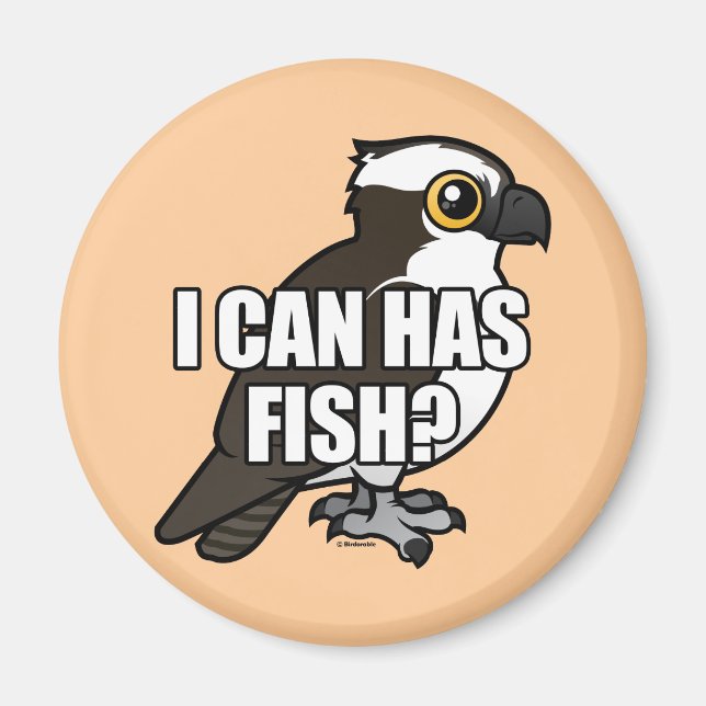 Imán ¿Puedo Tener Pescado? (Frente)