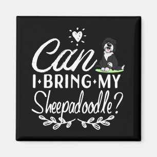 Imán ¿Puedo Traer Mi Sheepadoodle - Amantes de Sheepado
